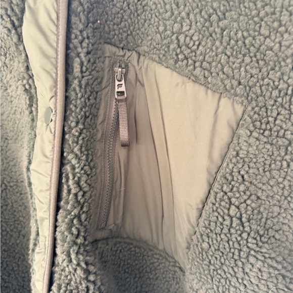 Fabletics Dark Green Teddy Jacket - Picture 5 of 5